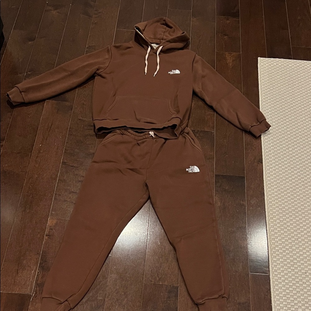 Brown Track Pants & Hoodie Set